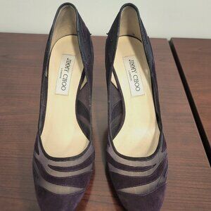 Jimmy Choo Purple Suede Heels